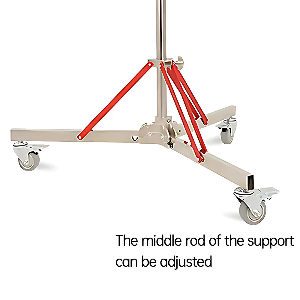 Professioneel 320 cm C-Stand Statief met 3 Wielen – Verstelbaar Fotografie Statief voor Camera’s en Videoproducties