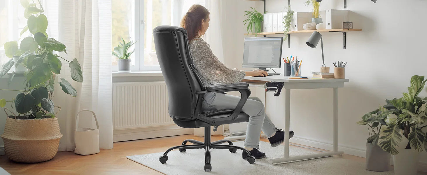 Ergonomische verstelbare bureaustoel met flip‑up armleuningen – premium comfort voor kantoor en thuis