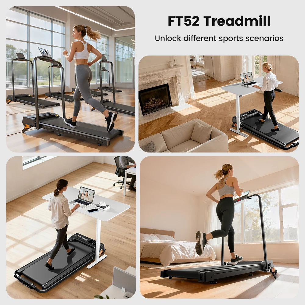 Loopband voor Thuis – 2-in-1 Inklapbare Walking Pad met 10 km/u en 2.5HP Motor