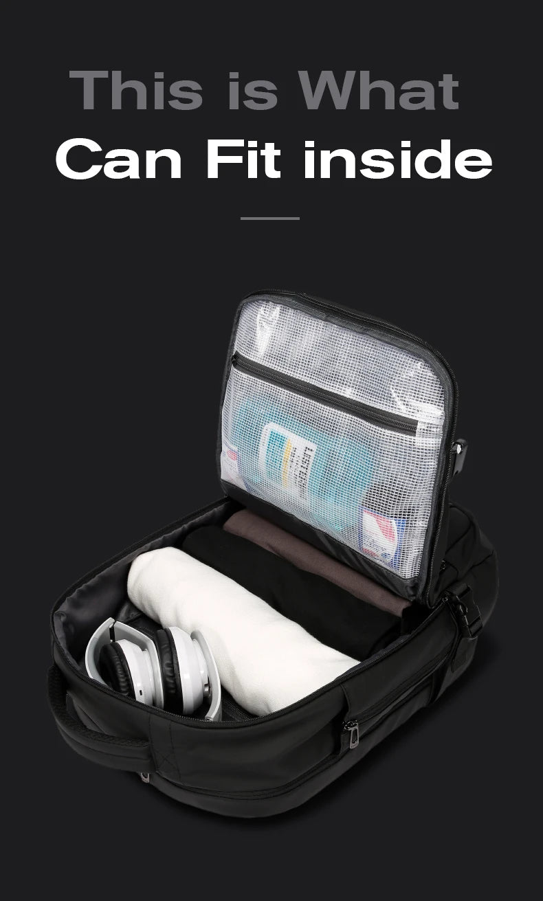 Ruime USB Oplaadbare Waterdichte Rugzak – Reistas Backpack 15,6″ Laptop Voor Unisex & Outdoor