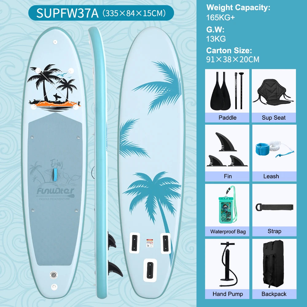 Opblaasbaar SUP Board Set – Stand Up Paddle Board Compleet met Accessoires – Antislip & Ultra Lichtgewicht