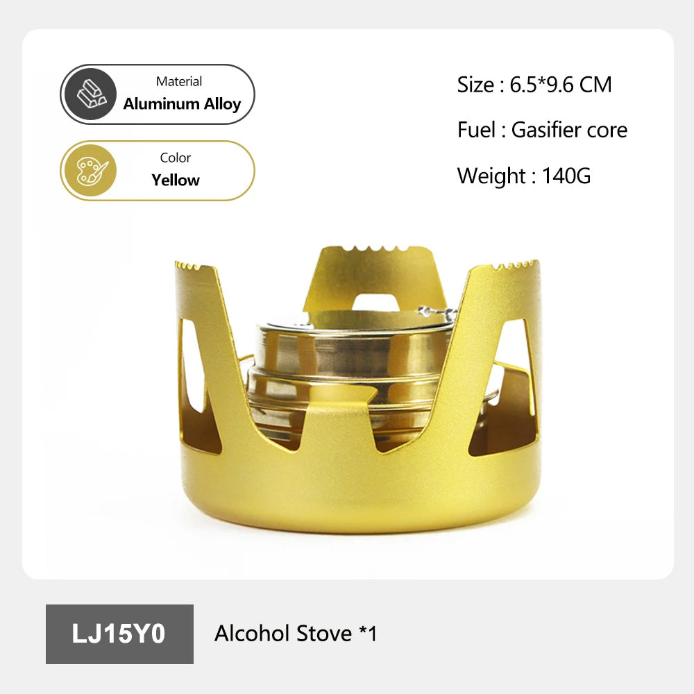 Lichtgewicht Aluminium Camping Alcoholkachel – Draagbare Outdoor Kooktoestel