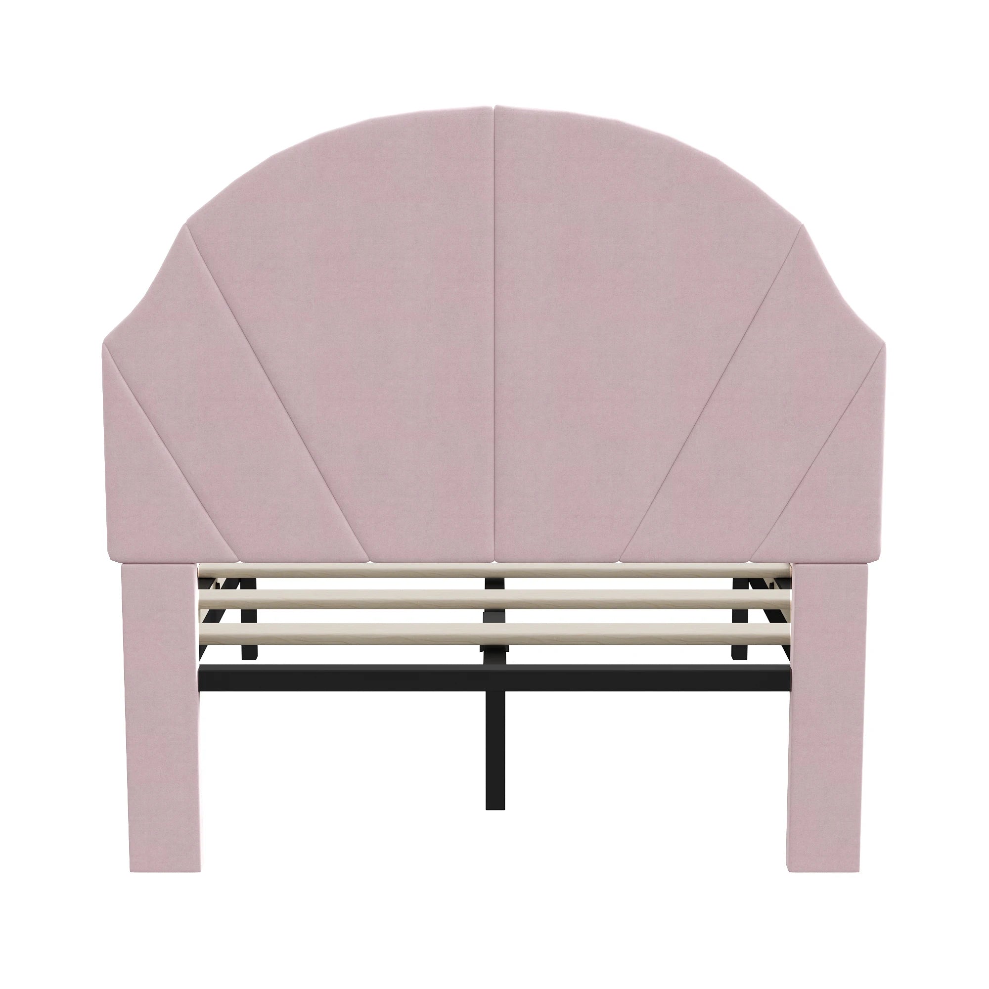 Kinderbed 90x200 Meisjesbed Fluweel Bloemenkroon – Speels & Stijlvol