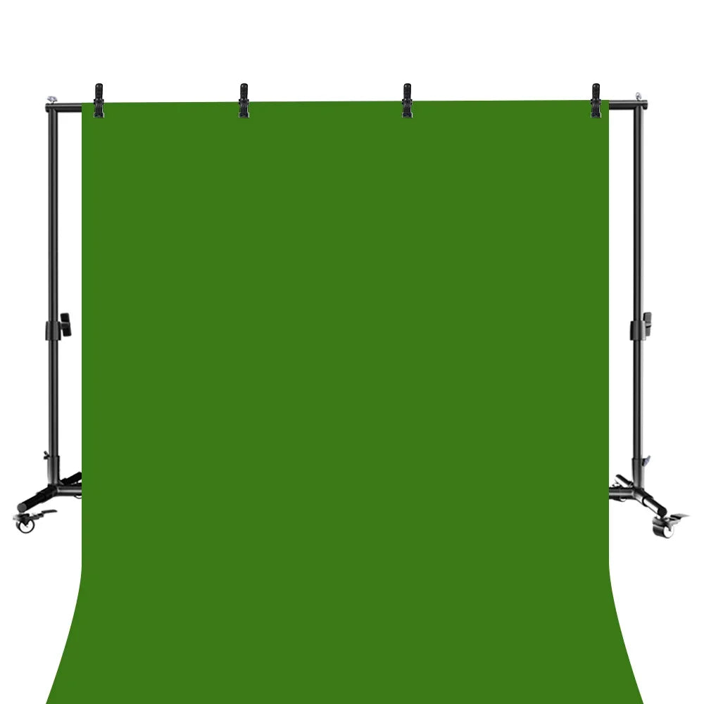 Moderne Achtergrondstandaard 2x3m – Verstelbaar Frame met Wielen en Visklemmen voor Fotostudio