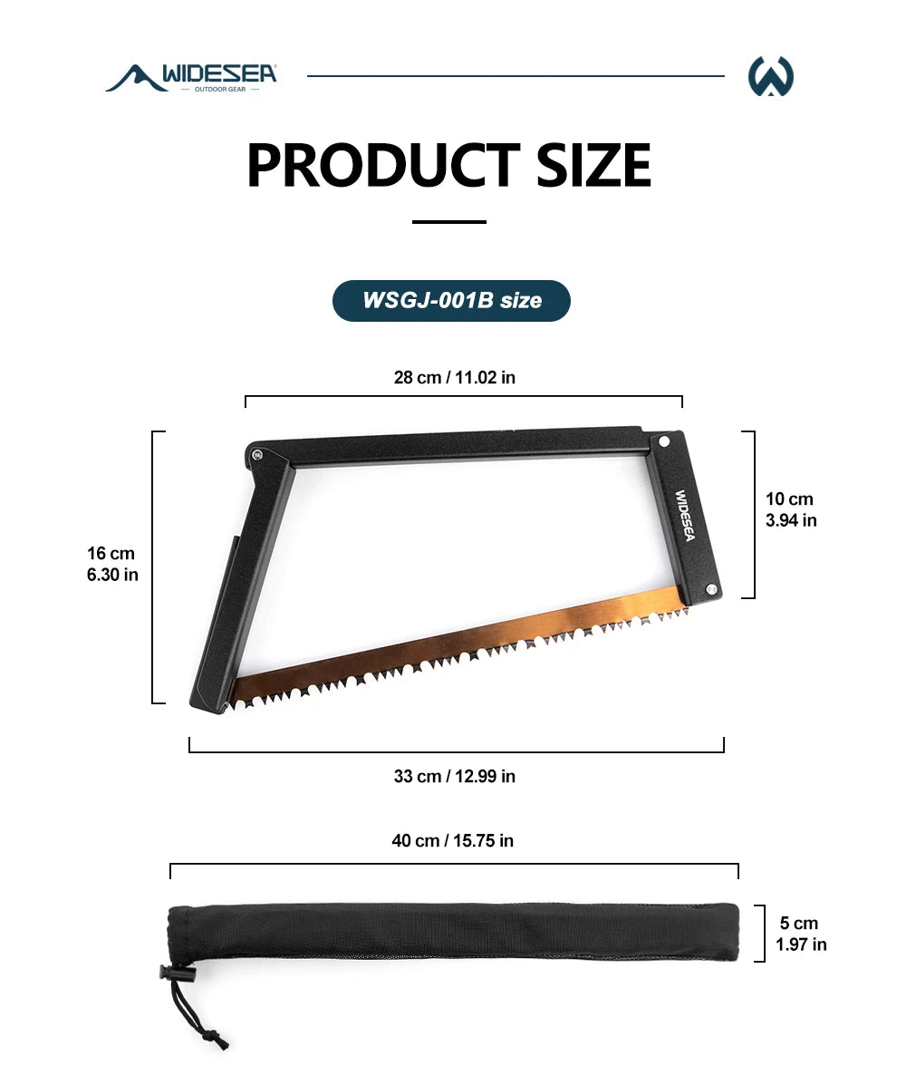 Opvouwbare Handzaag Manganen Staal Aluminium – Draagbare Camping & Outdoor Zaag