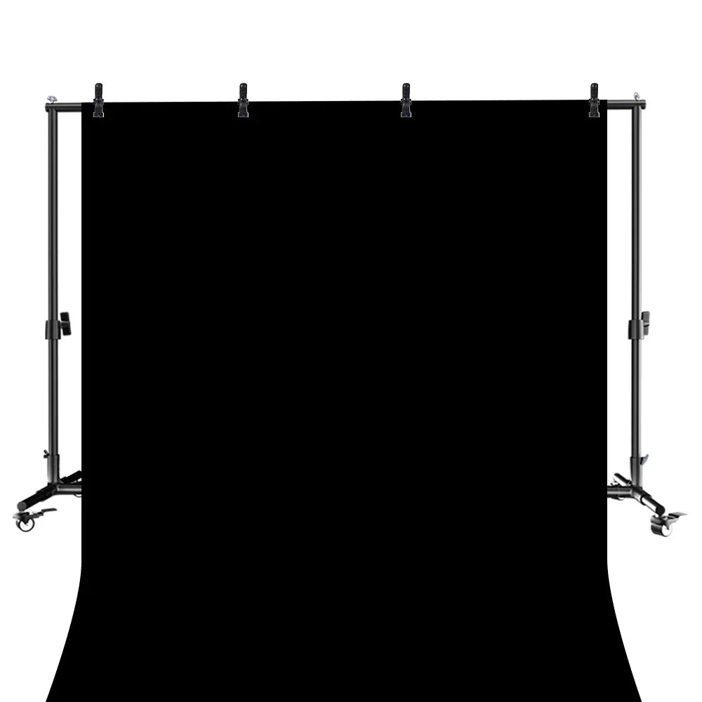 Moderne Achtergrondstandaard 2x3m – Verstelbaar Frame met Wielen en Visklemmen voor Fotostudio