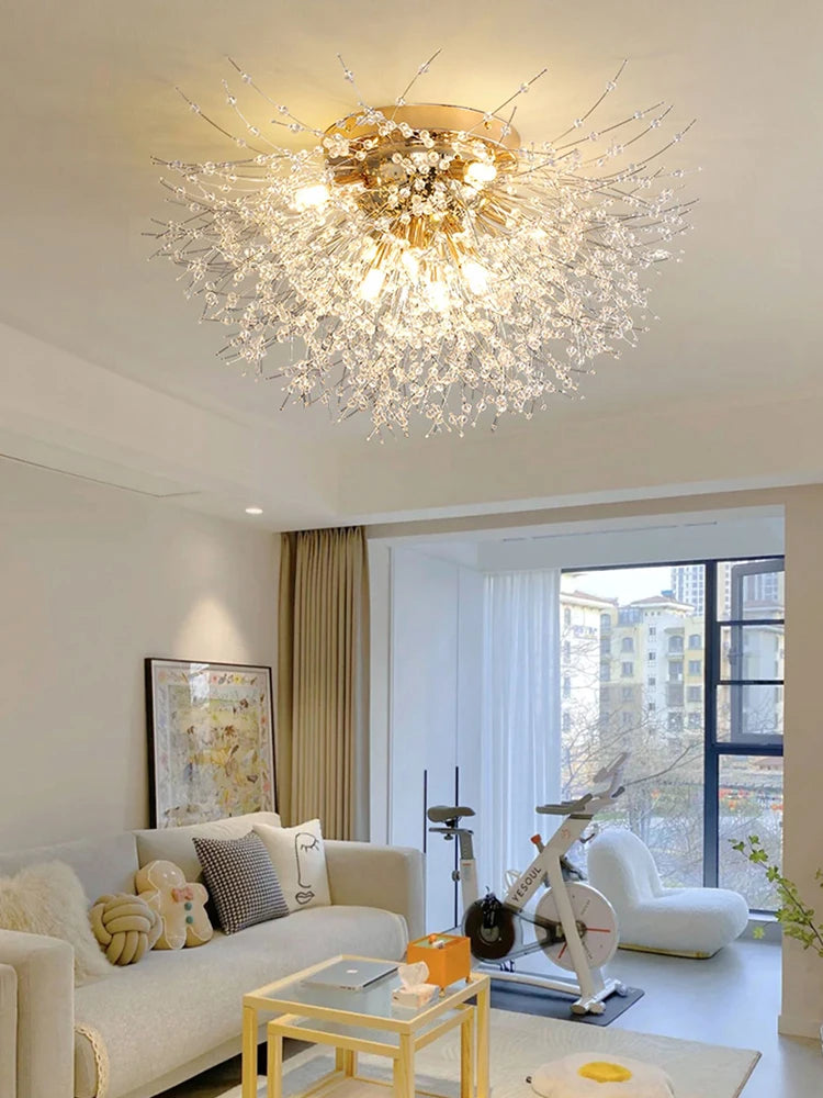 Luxe LED Paardenbloem Plafondlamp – Dimbare Kroonluchter met Afstandsbediening en 3 Lichtkleuren