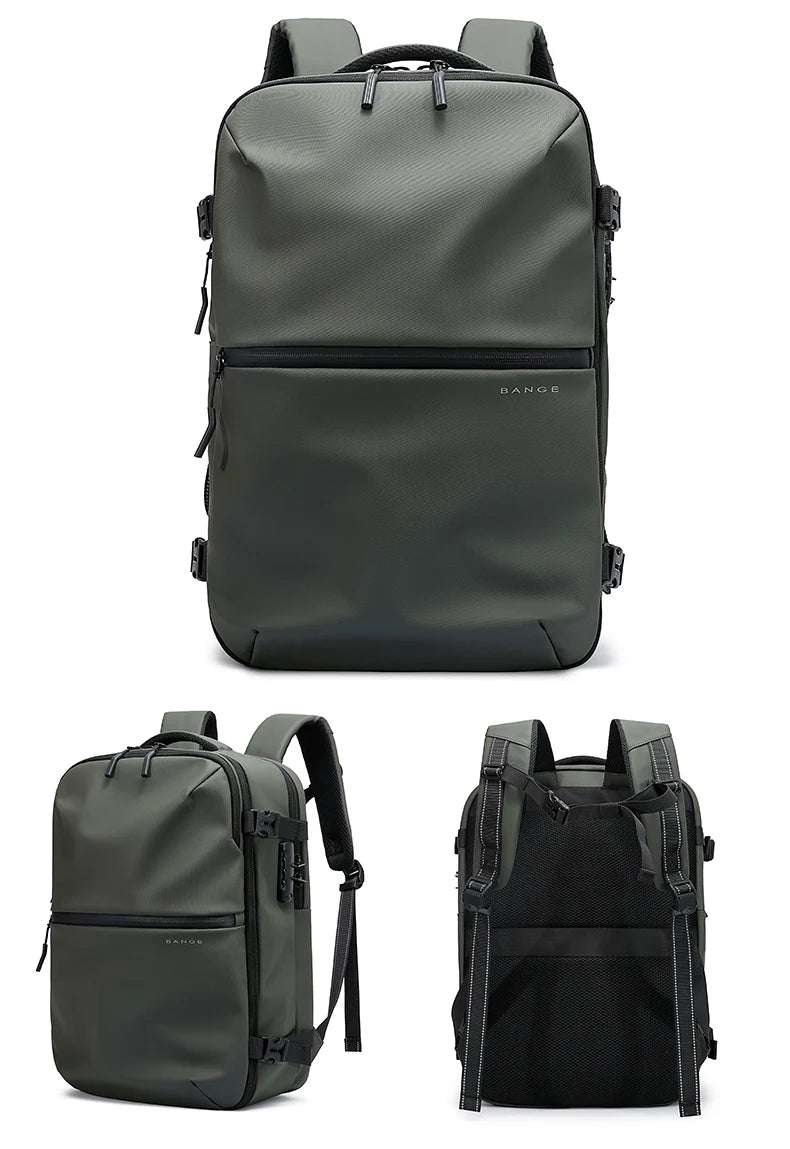 Anti‑diefstal Waterdichte Laptop Rugzak 15.6 Inch – Handbagage Reistas met Wet & Dry Scheiding