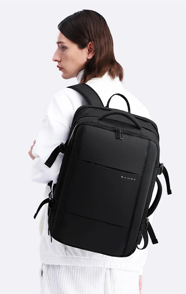 Uitbreidbare Waterdichte Reistas Rugzak – 17" Laptop Rugzak – Grote School‑ & Zaken Backpack – Reis & Hiking Unisex