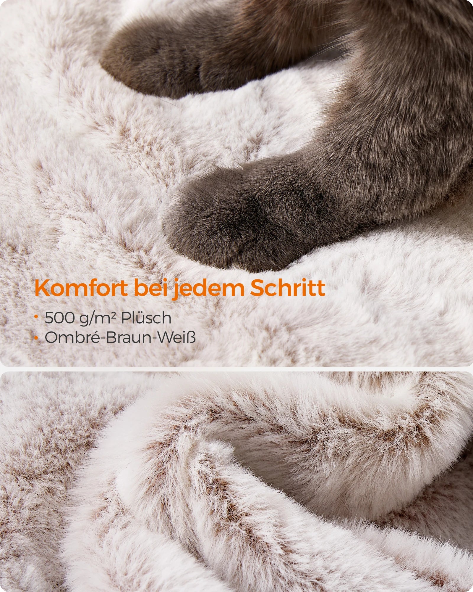 Grote Krabpaal voor Katten 135 cm – Luxe Kattenboom met Zachte Pluche, Hangmat en Huisje – Stevig en Stabiel Design