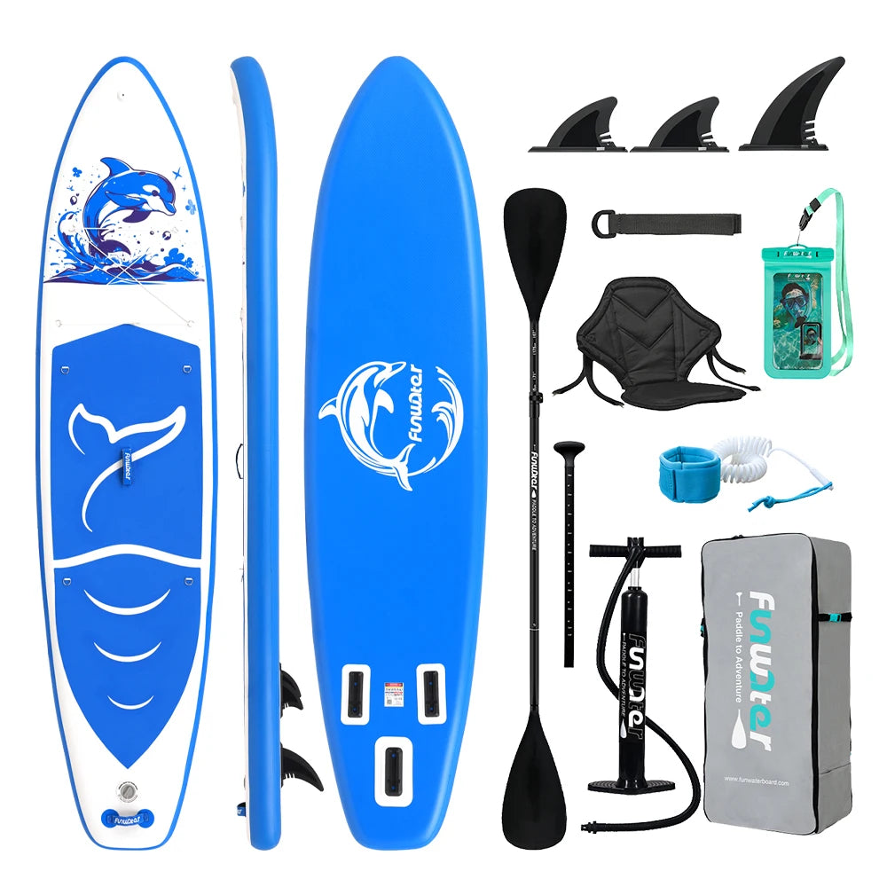 Opblaasbaar SUP Board Set – Stand Up Paddle Board Compleet met Accessoires – Antislip & Ultra Lichtgewicht