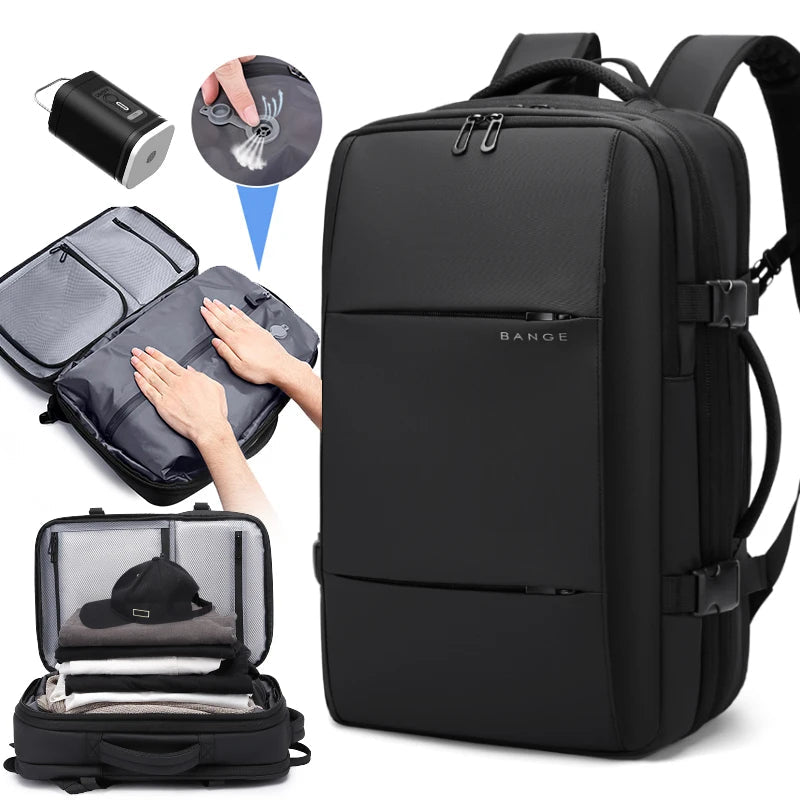 Uitbreidbare Waterdichte Reistas Rugzak – 17" Laptop Rugzak – Grote School‑ & Zaken Backpack – Reis & Hiking Unisex