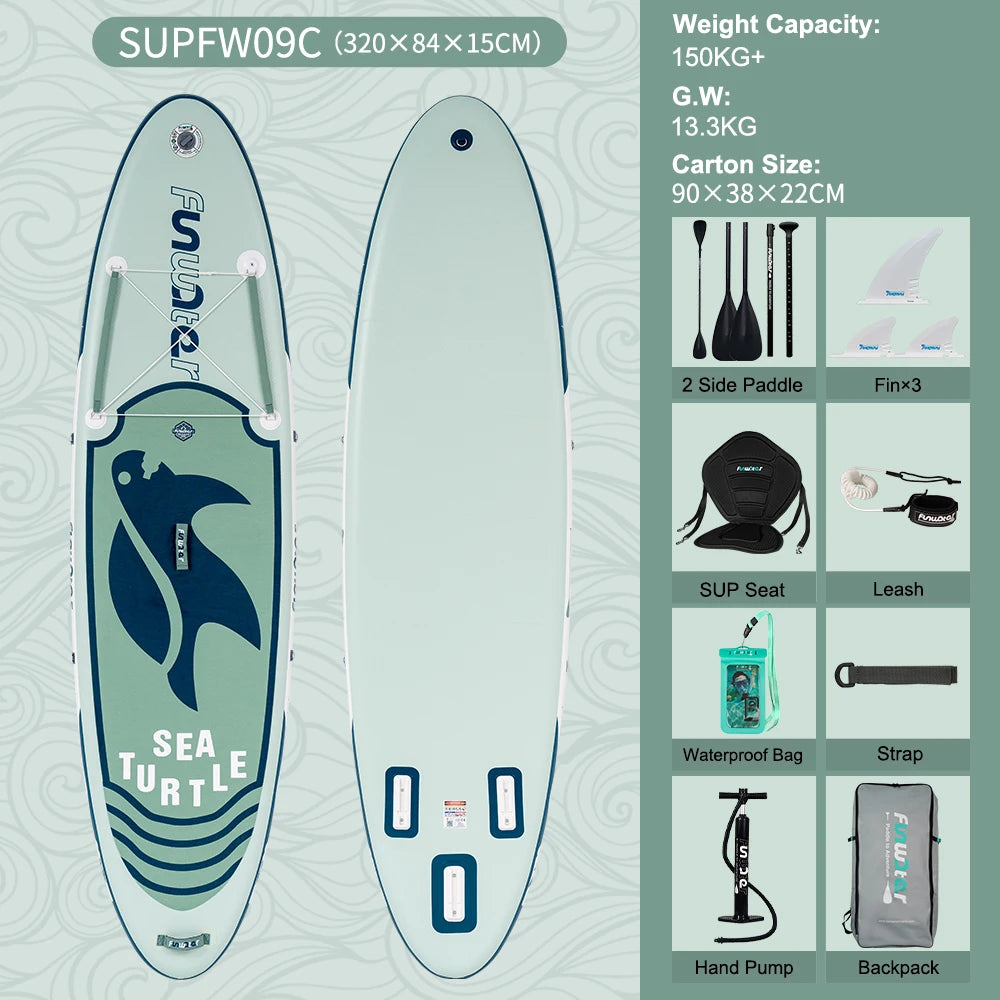 Opblaasbaar SUP Board Set – Stand Up Paddle Board Compleet met Accessoires – Antislip & Ultra Lichtgewicht