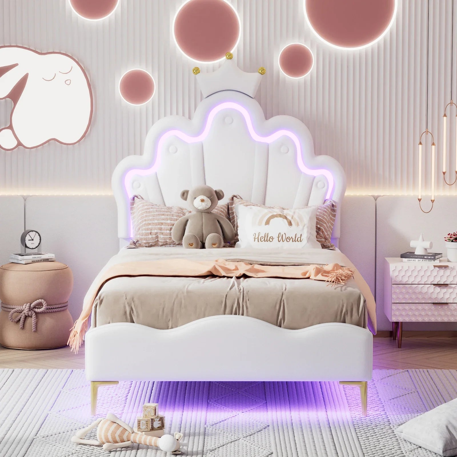 Kinderbed Prinses 90x200 cm – Luxe & Comfort voor Meisjes