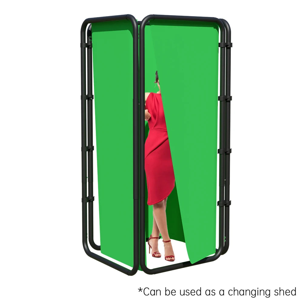 Fotografie Reflector Set 2,6x3M – 5-in-1 Softbox, Paraplu’s, Achtergrondstandaard en LED Studioverlichting voor Professionele Foto’s