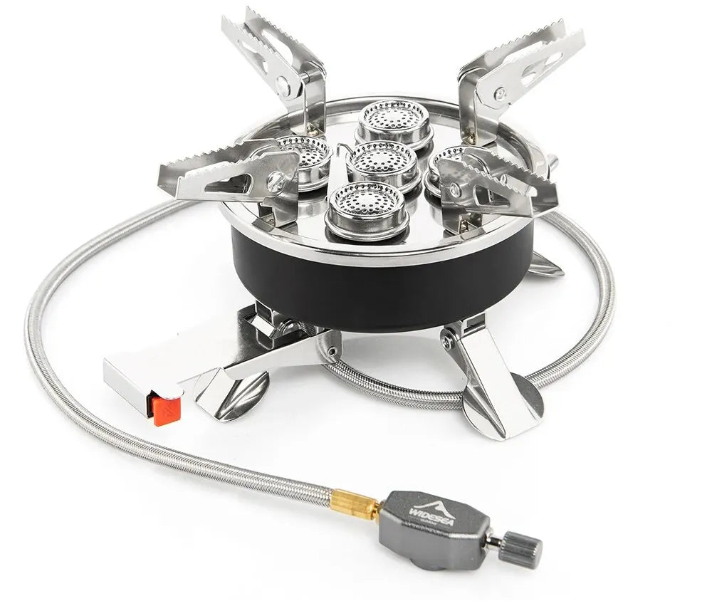 Draagbaar 8800W Camping Gasfornuis – Hoge Vermogen Outdoor Brander Voor Kamperen & Picknicken