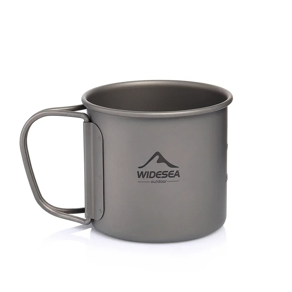 Titanium Campingmok – Inklapbare Outdoor Beker voor Kamperen, Wandelen & Picknick