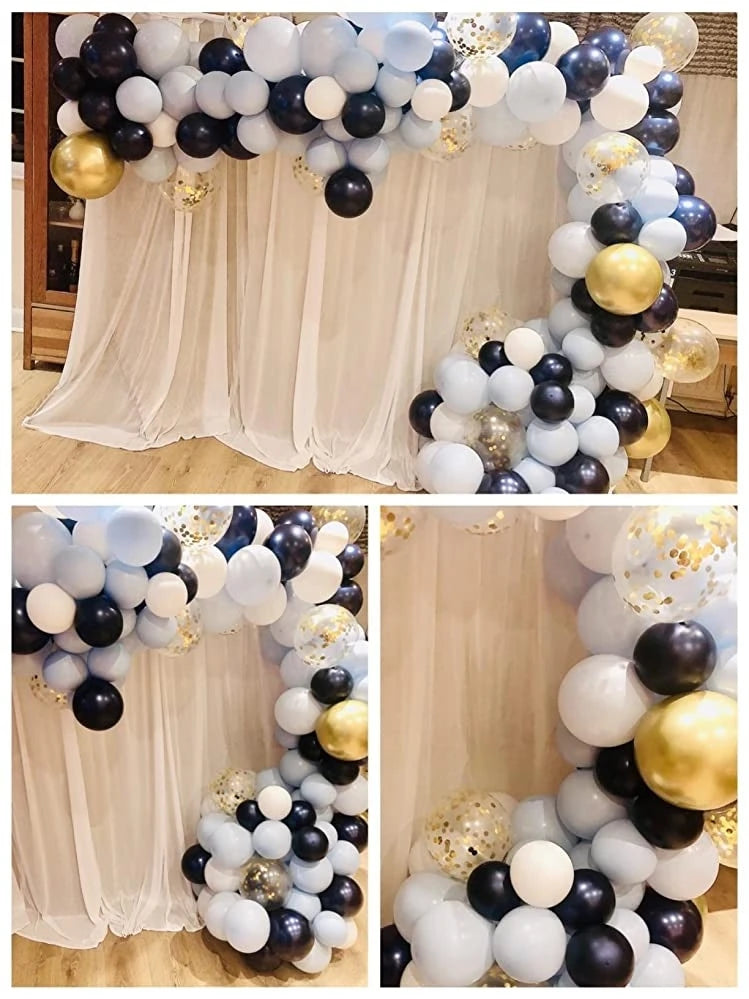 Witte Backdrop Gordijn 3x3M – Plooien Decoratie voor Bruiloft, Fotografie en Feest Achtergrond