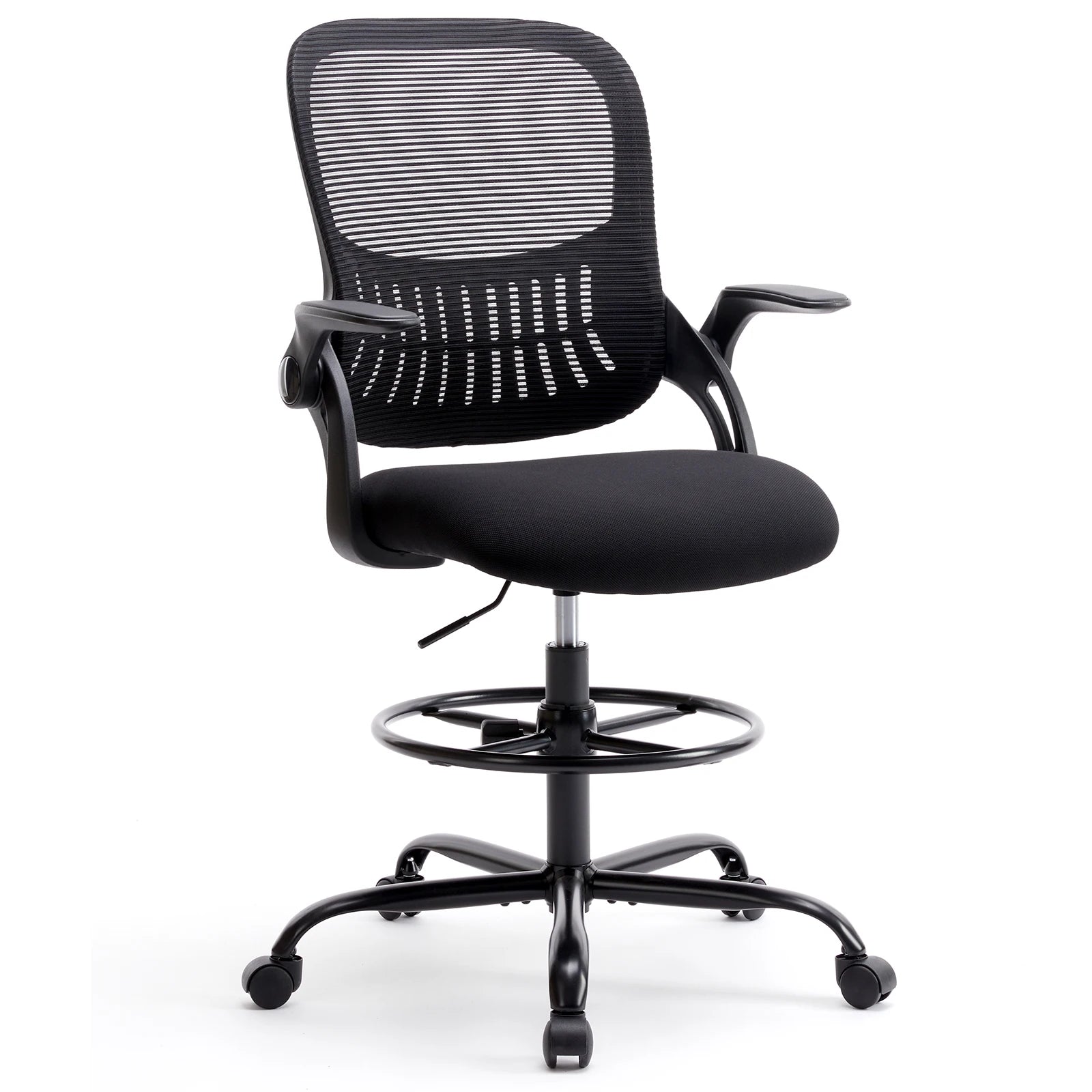 Ergonomische Mesh Bureaustoel – Comfortabele Kantelbare Bureaustoel met Lendensteun en Wielen