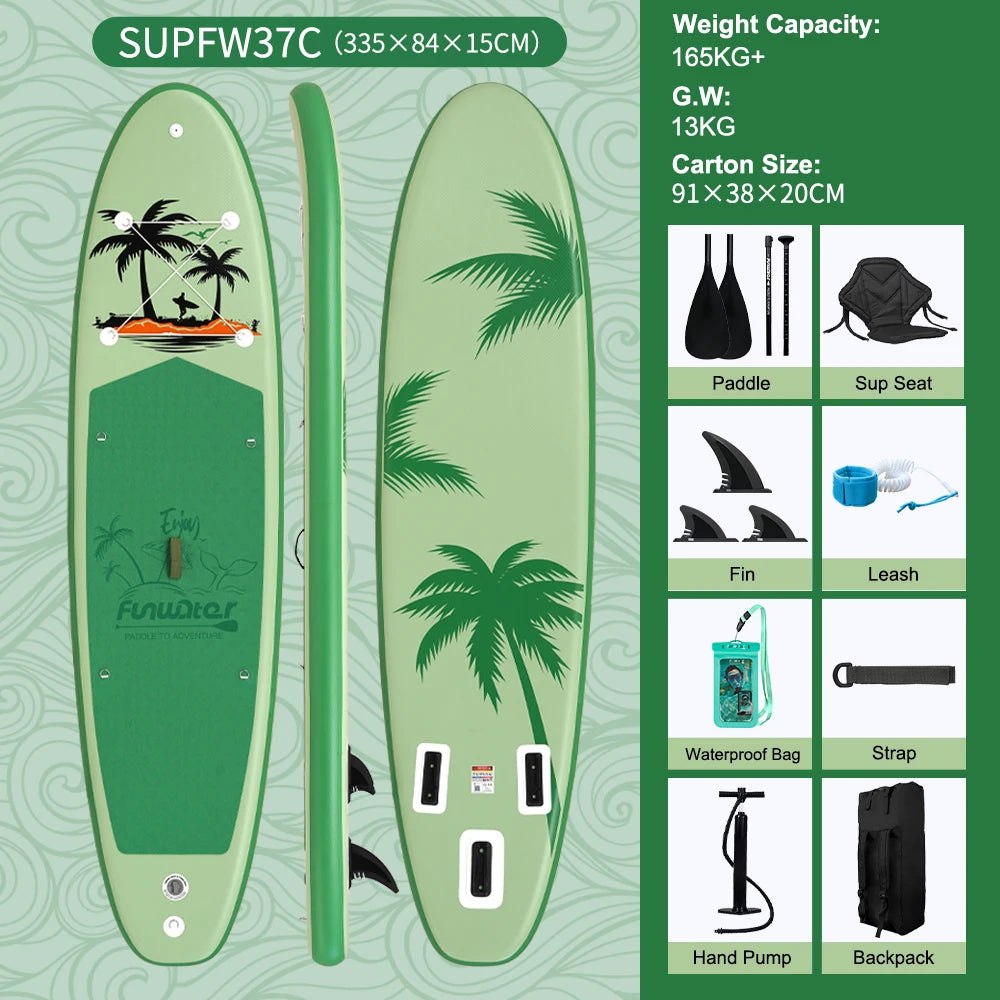 Opblaasbaar SUP Board Set – Stand Up Paddle Board Compleet met Accessoires – Antislip & Ultra Lichtgewicht