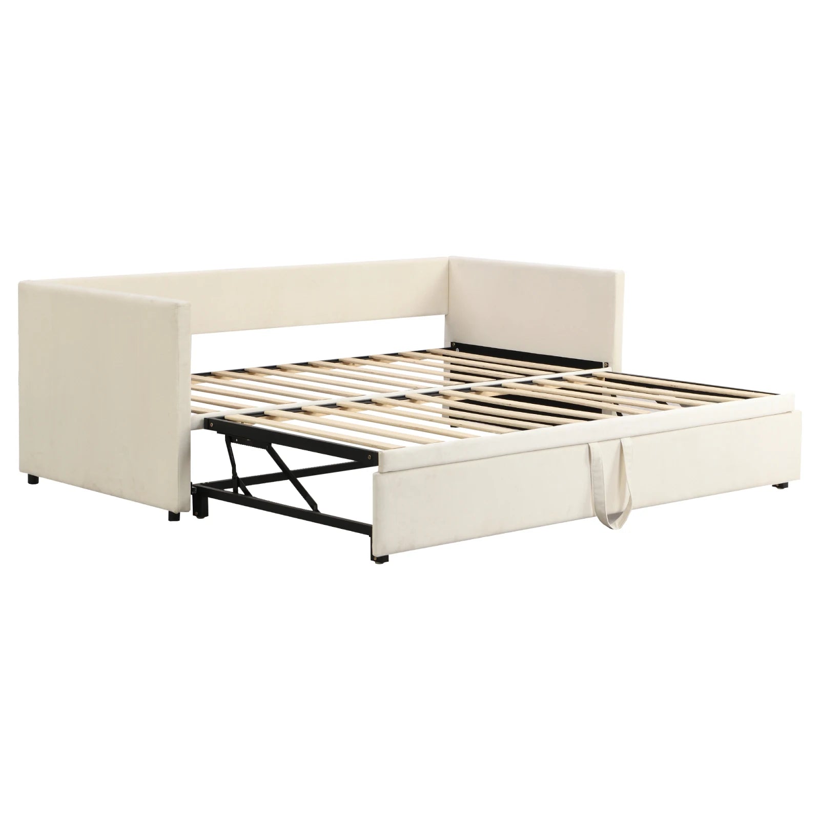 Fluwelen 2‑in‑1 Slaapbank 90×200 cm – Multifunctionele Bank & Bed