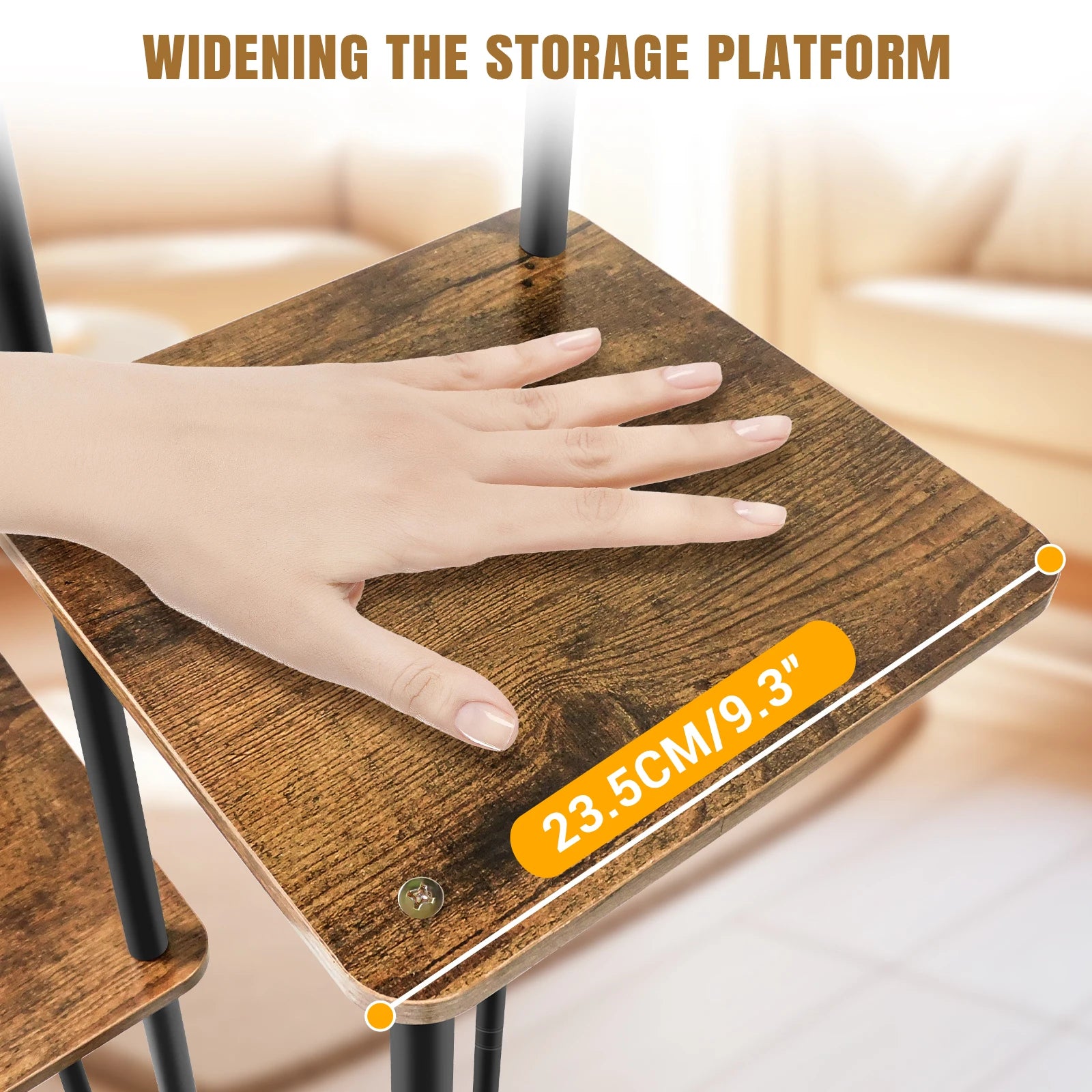 Metalen Plantenstandaard – Compacte Hoek Plantenrek voor Binnen & Buiten