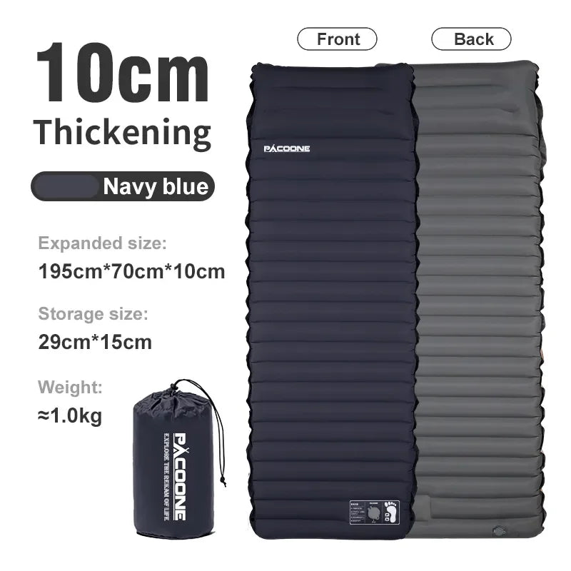 Ultralichte Zelfopblazende Campingmat – Comfortabel Luchtbed voor Backpacken, Wandelen & Outdoor
