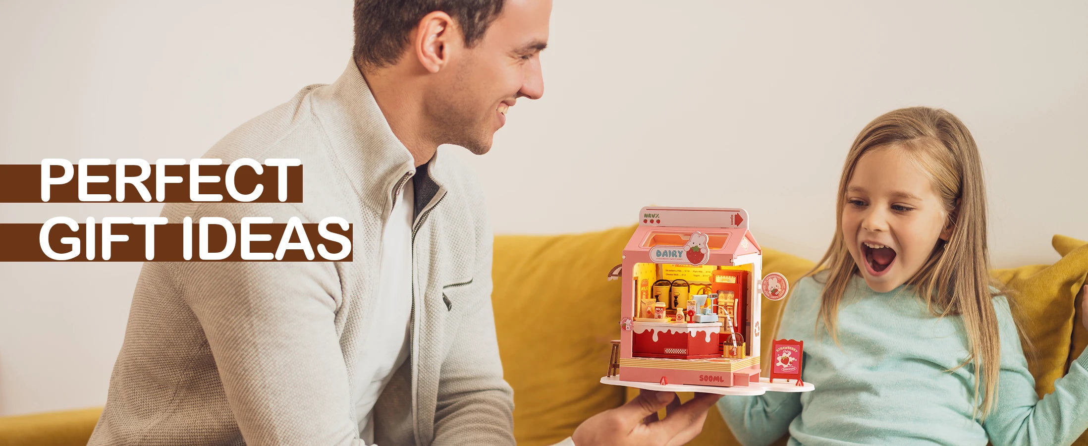DIY Miniatuur Huis Kit – Food Box Creatief Bouwpakket voor Kinderen en Hobbyisten – Houten Miniatuur Poppenhuis 1:24