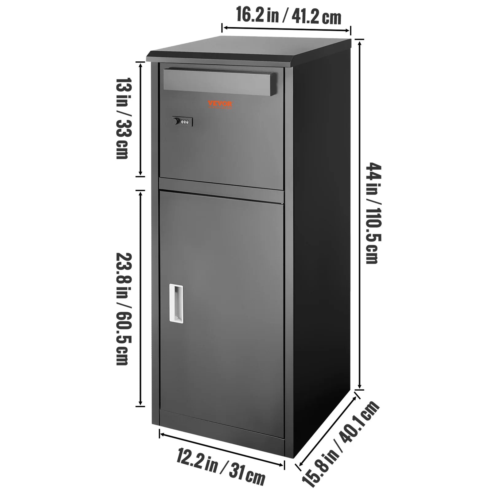 Waterdichte Anti‑diefstal Wandbrievenbus met Slot – Grote Buiten Pakketbox