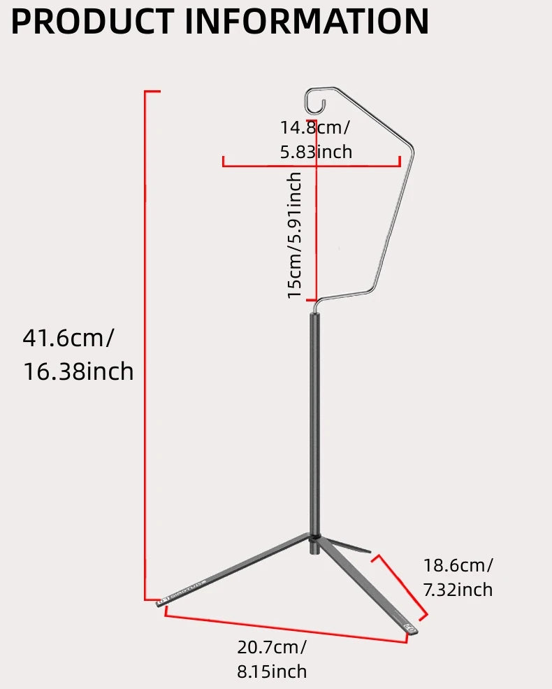 Ultralichte Draagbare Lantaarnstandaard Tafelmodel – Buitenverlichting Accessoire