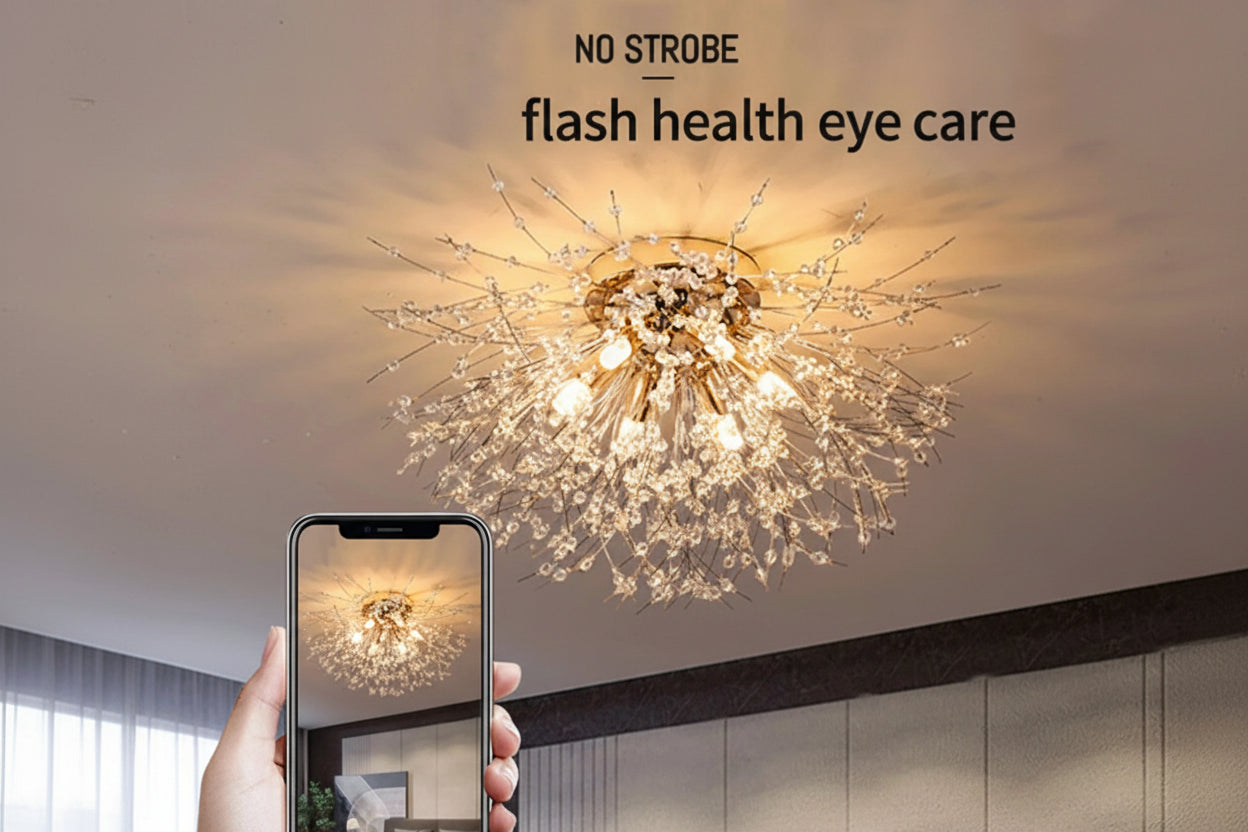 Luxe LED Paardenbloem Plafondlamp – Dimbare Kroonluchter met Afstandsbediening en 3 Lichtkleuren