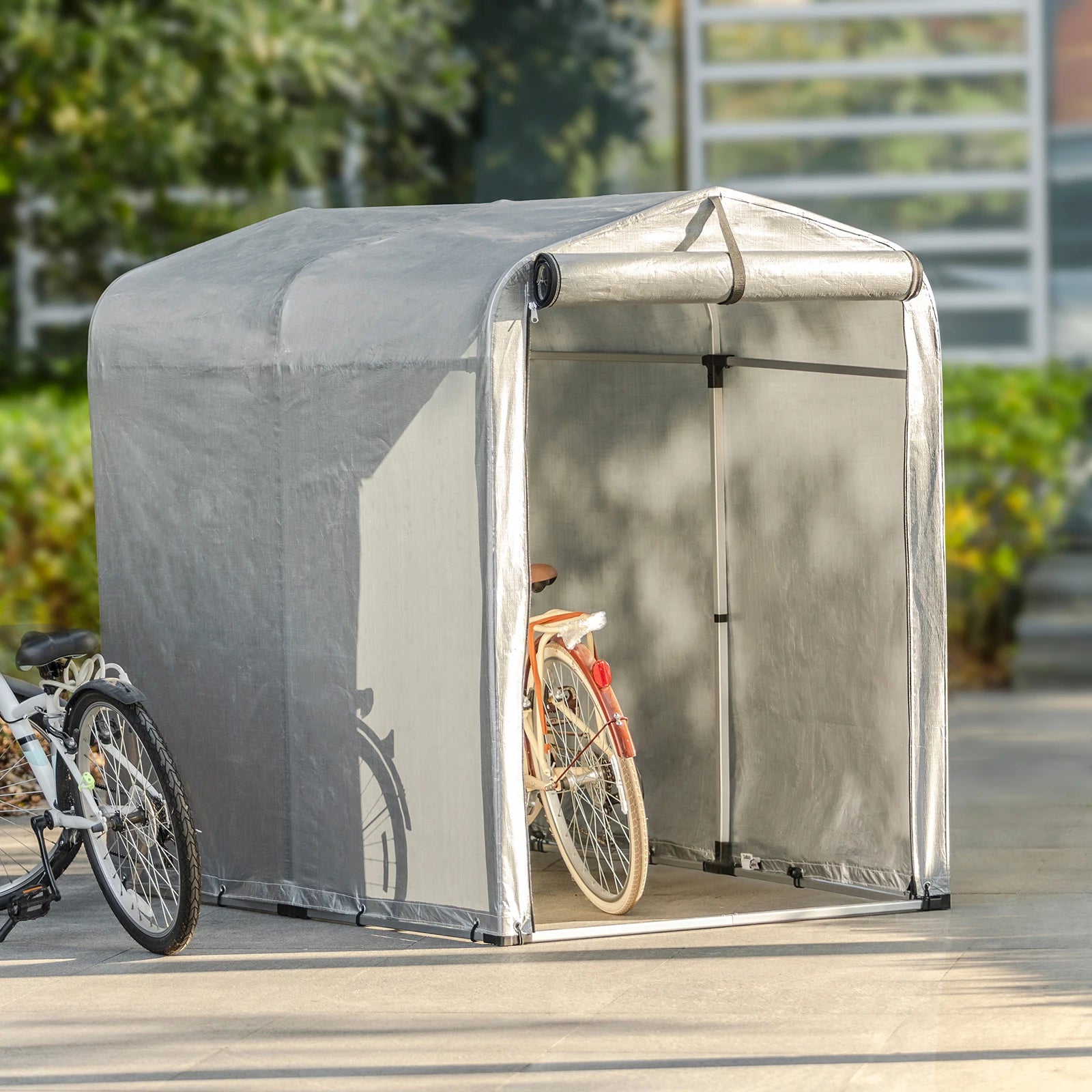 Weerbestendige fietsenberging voor 1–2 fietsen – optimale bescherming en duurzaamheid