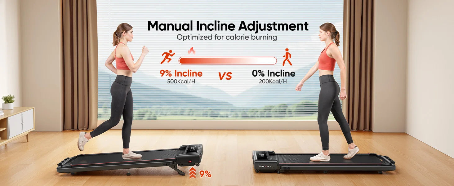 Opvouwbare Loopband 4-in-1 12 km/u – Elektrische Treadmill voor Thuis met Incline en App Bediening