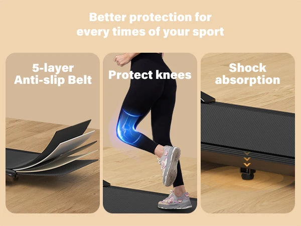 2-in-1 Loopband voor Thuis – Opvouwbare Walking Pad met 2.5 PK Motor en LCD Display