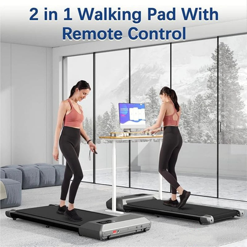 2-in-1 Loopband voor Thuis – Opvouwbare Walking Pad met 2.5 PK Motor en LCD Display