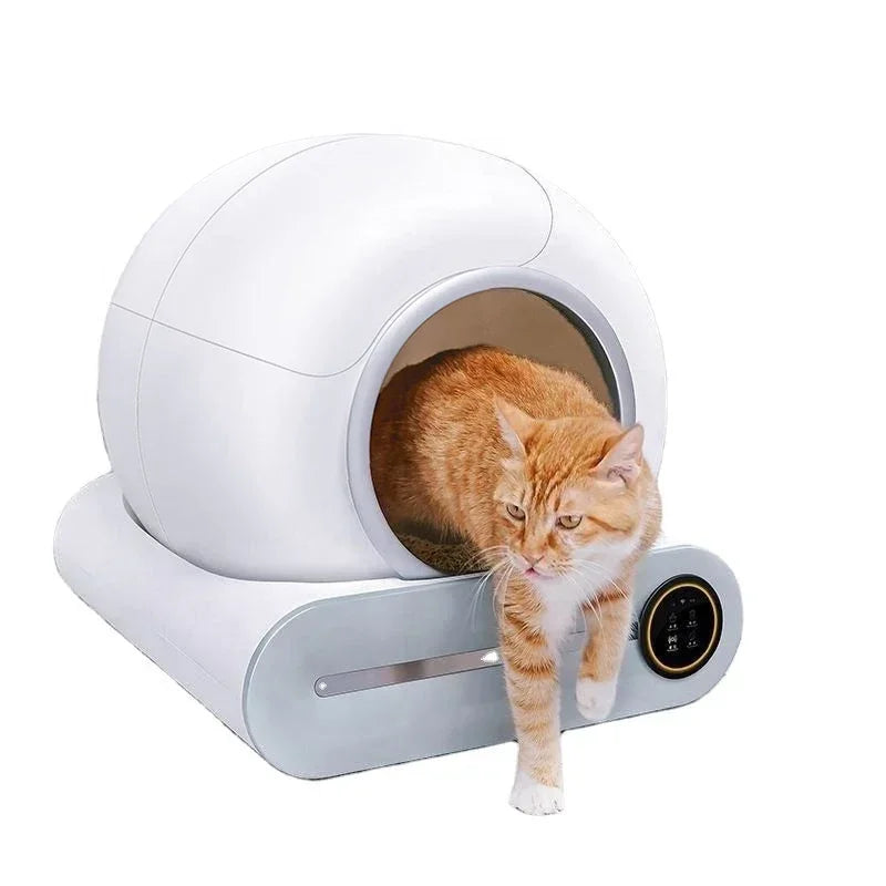 Slimme Kattenbak Volautomatisch met APP – Zelfreinigende Kattenbak Grote Capaciteit 65L voor Meerdere Katten