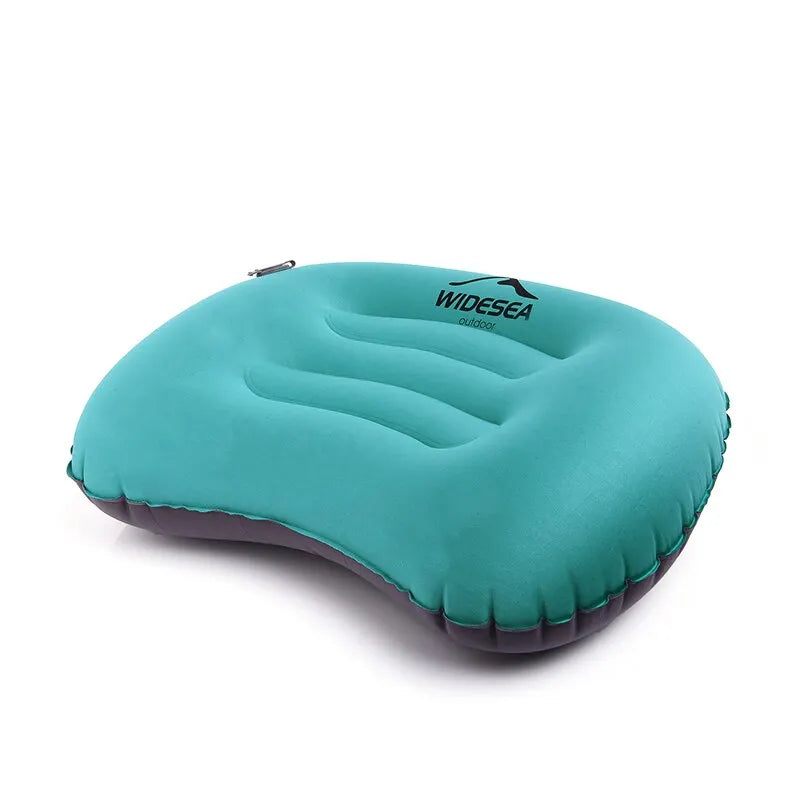 Opblaasbaar Camping Kussen – Draagbaar & Ergonomisch Luchtkussen