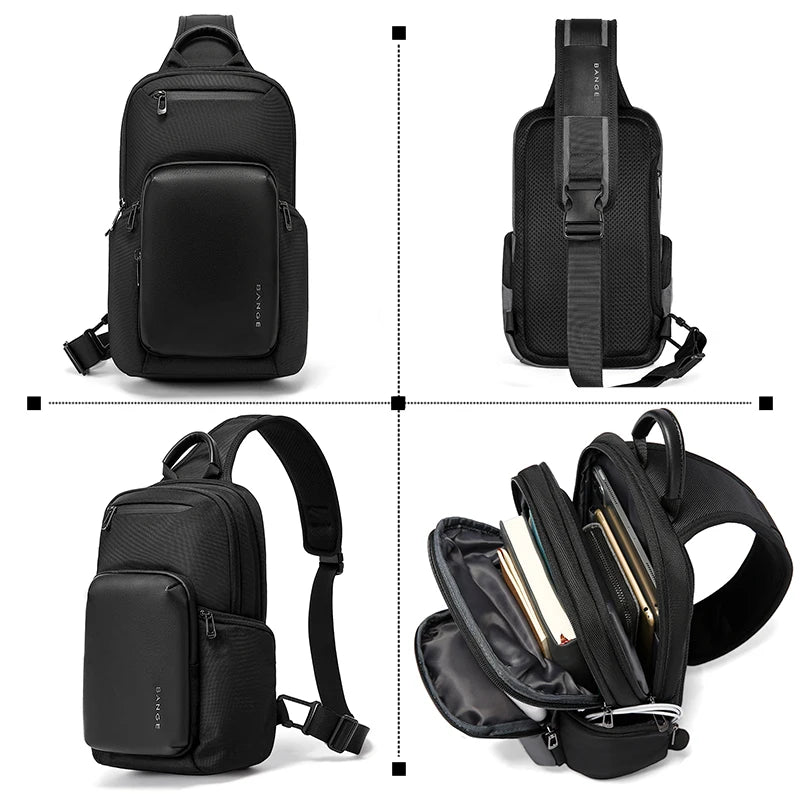 Draagbare Crossbody Reistas – Waterdichte Schoudertas Voor Mannen - Chest Bag Voor 11 Inch Tablet
