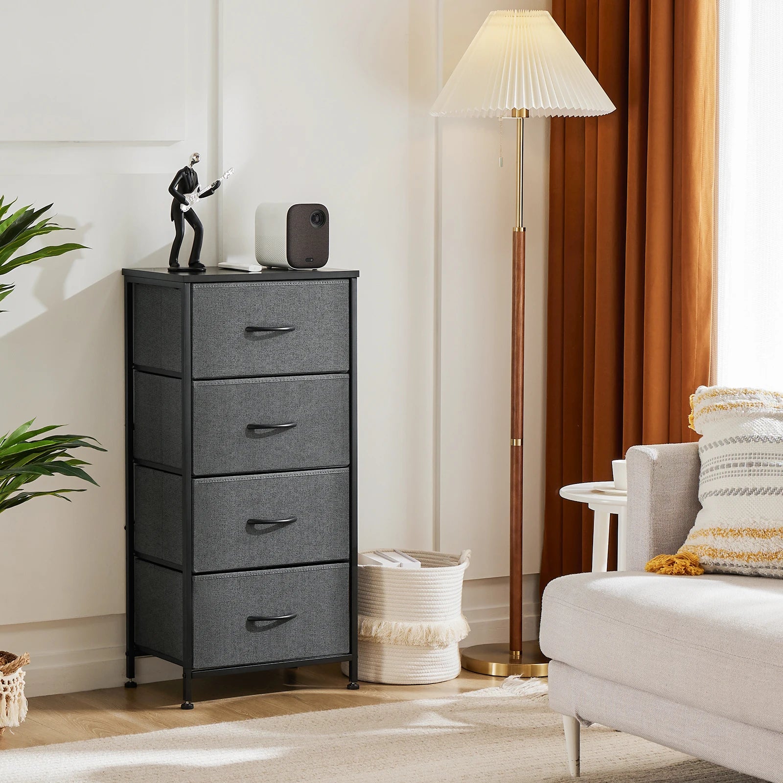 Moderne Kast met 4 Lades – Multifunctionele Slaapkameropberger