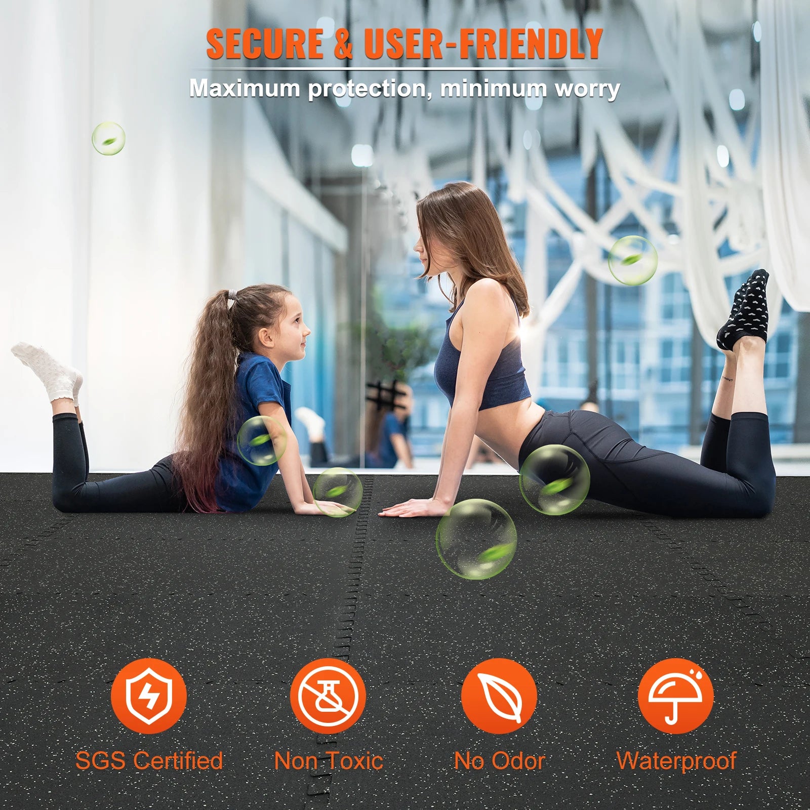 Fitness vloermatten Set 25 Stuks – Dikke Gym Tegels 1,27 cm met Antislip & Waterdichte Bescherming