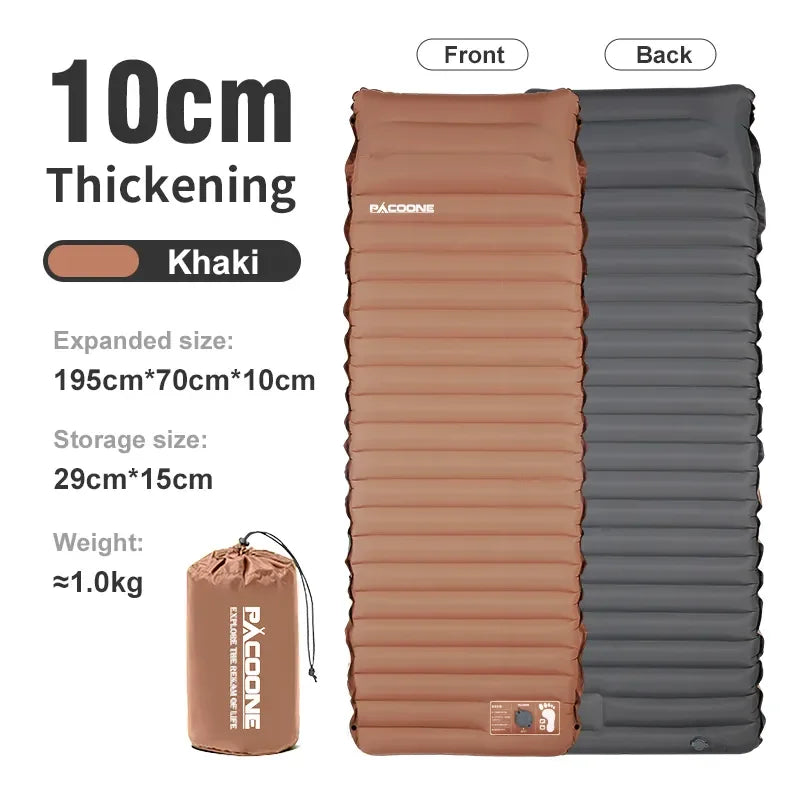 Ultralichte Zelfopblazende Campingmat – Comfortabel Luchtbed voor Backpacken, Wandelen & Outdoor