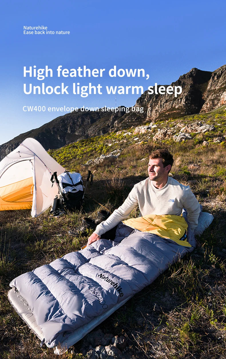 Lichtgewicht Dons Slaapzak Winter – Outdoor Slaapzak 0-5°C voor Kamperen & Trekking