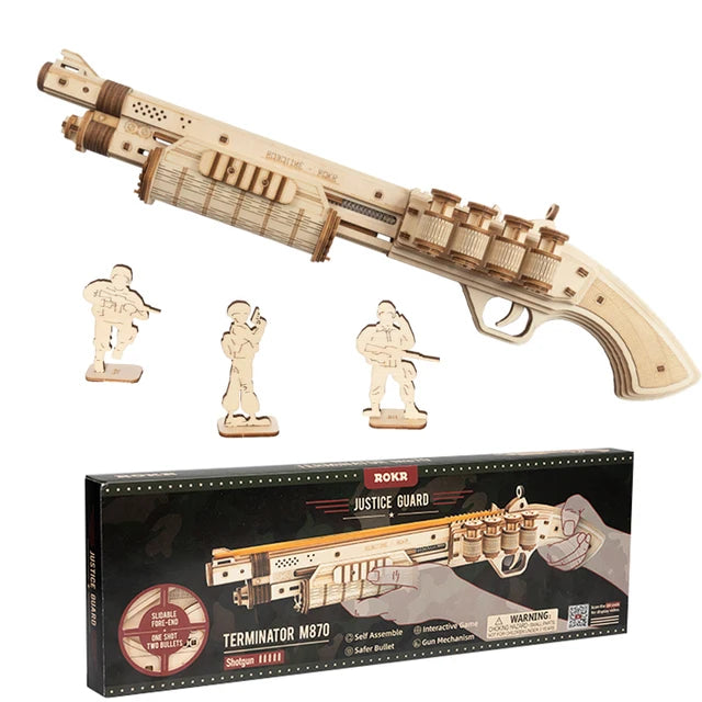 3D Houten Puzzel Pistool Bouwset – DIY Model Kit