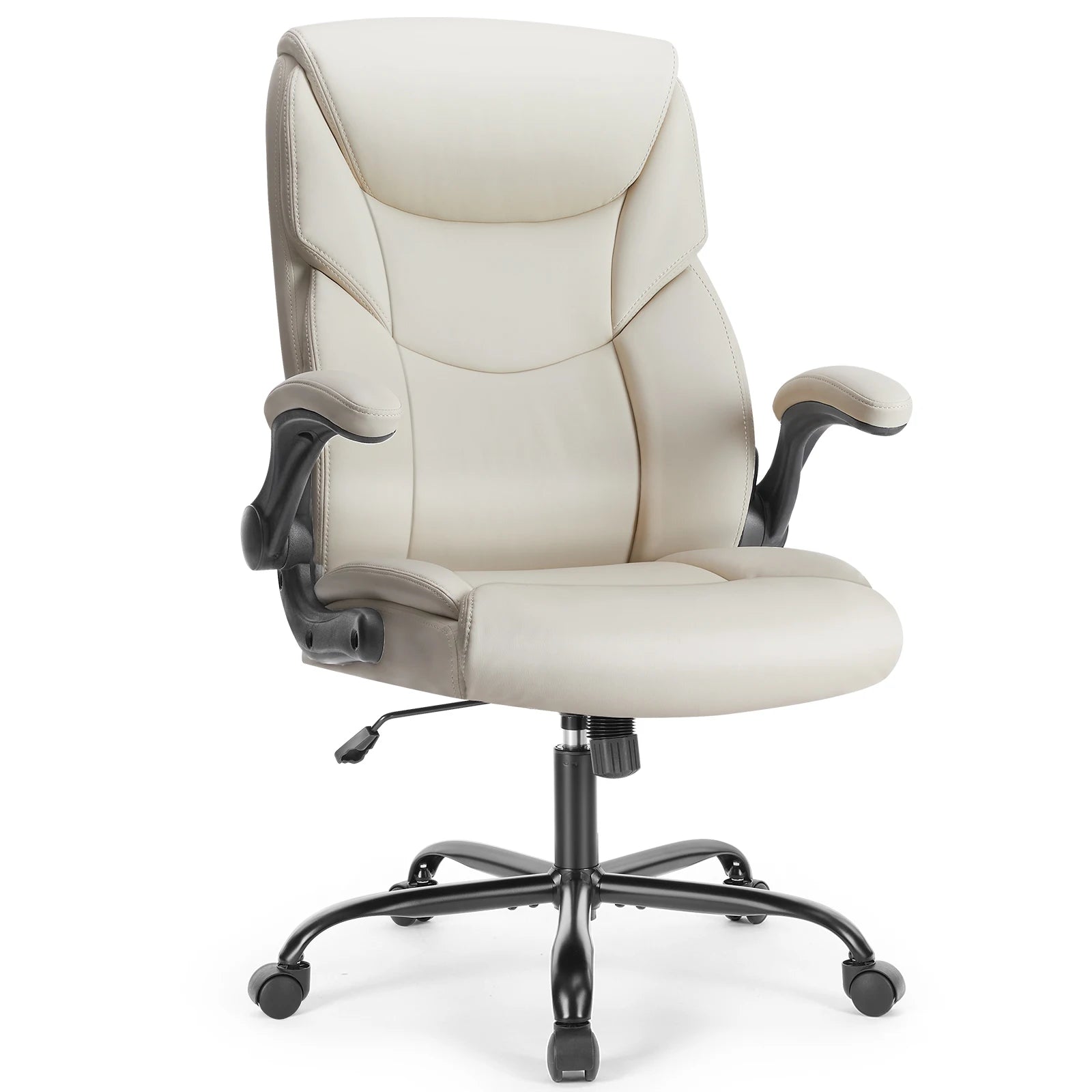 Ergonomische verstelbare bureaustoel met flip‑up armleuningen – premium comfort voor kantoor en thuis