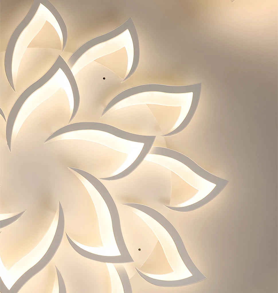 LED Plafondlamp Modern met Afstandsbediening & App – Dimbare Acryl Plafondkroonluchter voor Woonkamer, Eetkamer & Slaapkamer