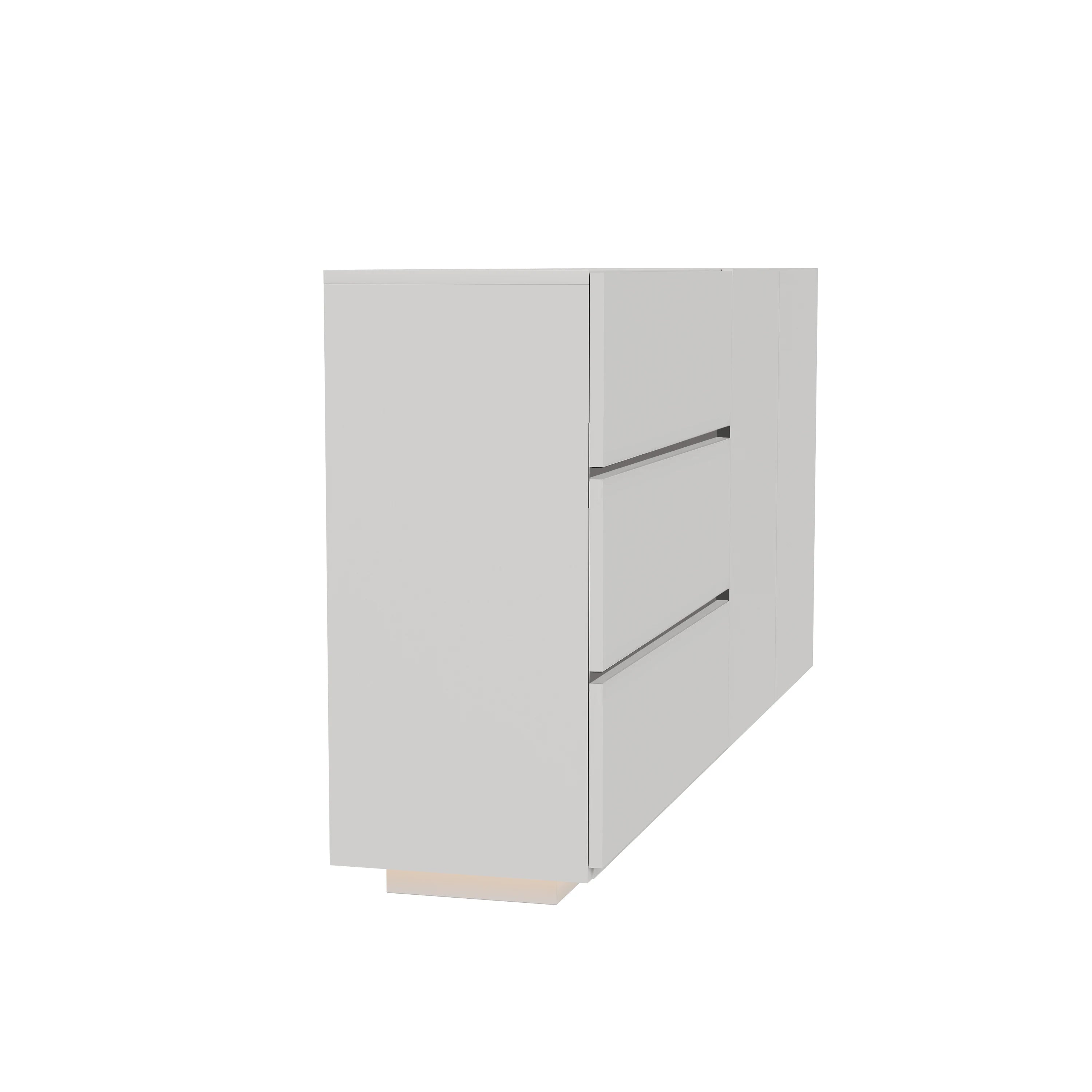 Hoogglans Buffetkast met LED Verlichting – Modern Dressoir met Opbergruimte