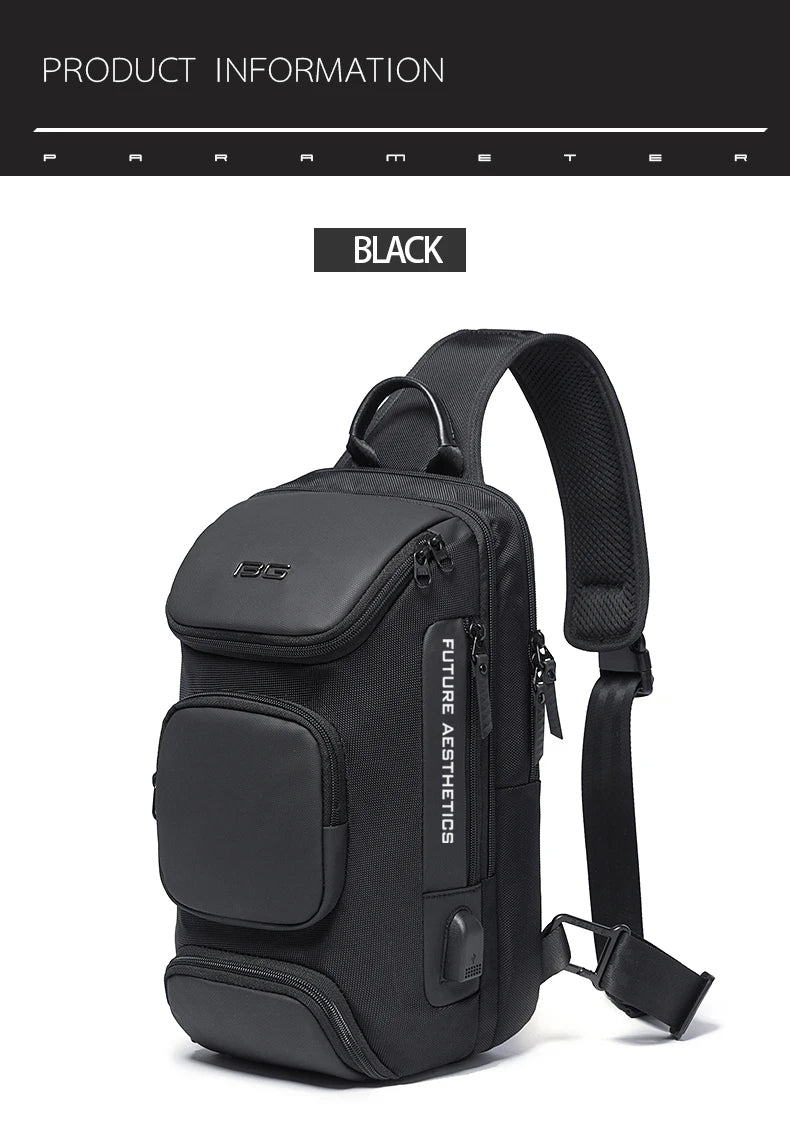 Waterdichte Anti‑Diefstal Crossbody Tas Heren – Multifunctionele Sling Bag voor Reizen & Dagelijks Gebruik