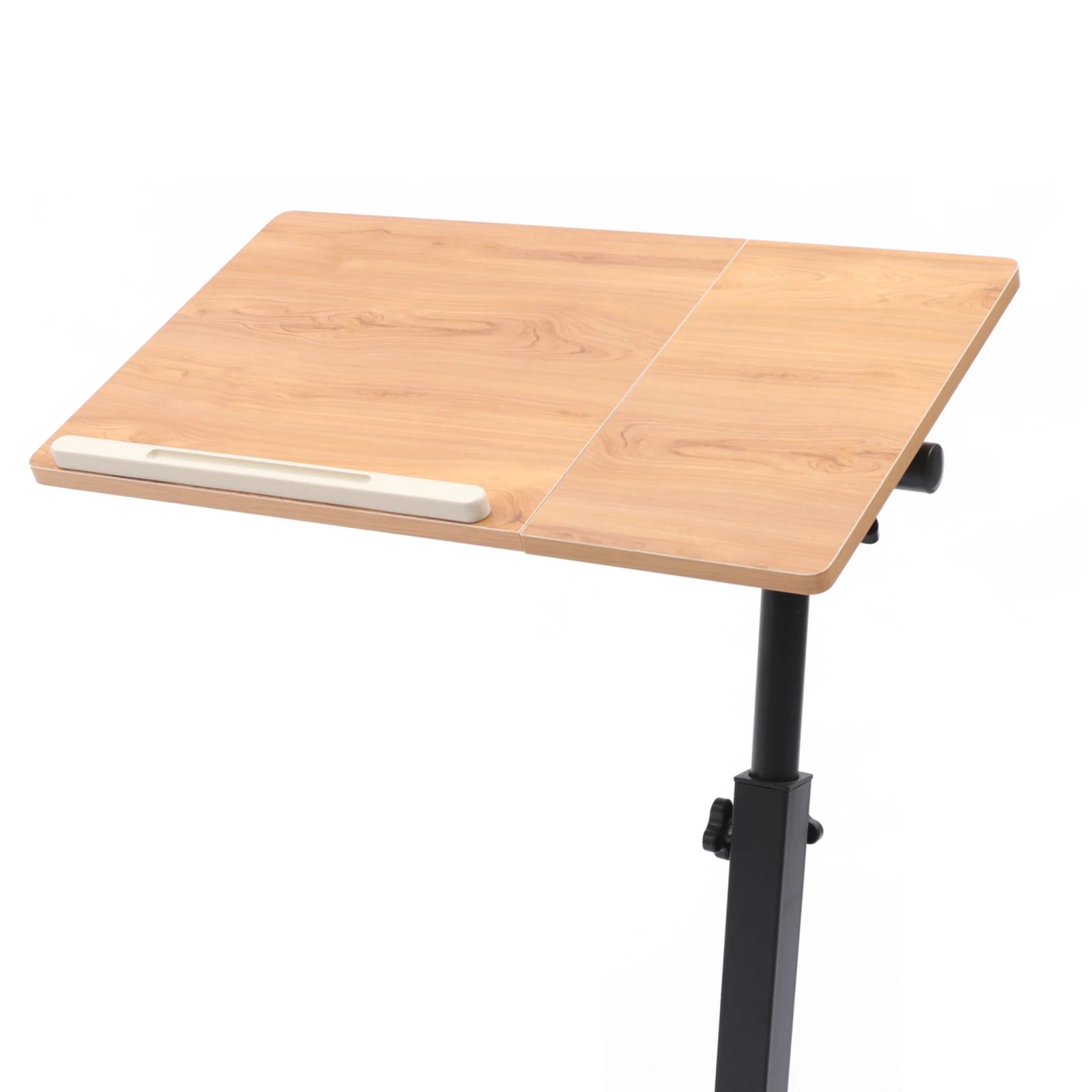 Verstelbaar Laptopbureau 360° Draaibaar – Mobiele Laptoptafel met Wielen – Ergonomisch Bureau in Hoogte Verstelbaar voor Thuiswerken en Studeren