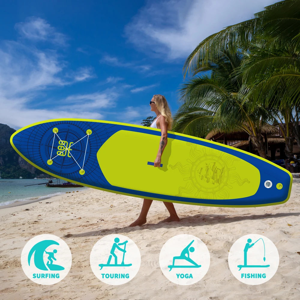 Opblaasbaar SUP Board Set – Stand Up Paddle Board met Accessoires – 350 cm – Complete Paddle Board voor Beginners & Gevorderden