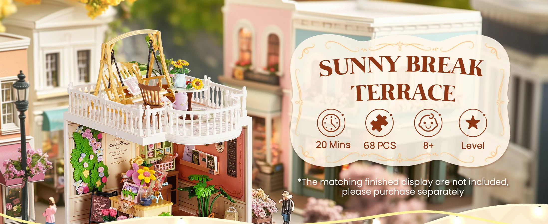 3D Puzzel Miniatuur Roze Slaapkamer – DIY Bouwset voor Creatieve Hobbyisten en Poppenhuisfans